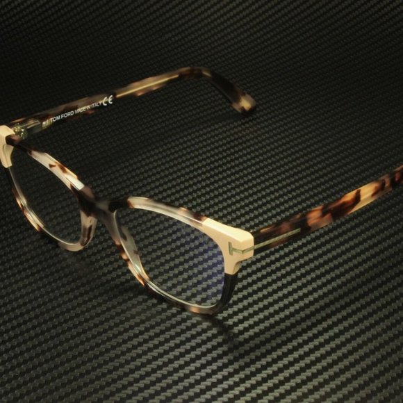 Tom Ford Havana Clear 50mm Women's Eyeglasses